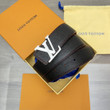 Louis Vuitton Aerogram Black Belt 40MM