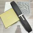 Tom Ford T Icon Reversible Black Leather Belt