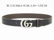 Gucci GG Marmont Reversible Slim Belt In Silver - Black Brown