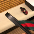Gucci Gg Net Web Thong Sandal In Black And Red