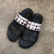 Louis Vuitton Monogram Crossover Two Straps Slides In Brown And White