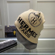 Hermes Paris Letter And Logo Wool Beanie In Beige