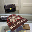 Burberry Lettering And Logo Wool Knit Beanie In Brown