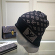 Louis Vuitton LV Monogram Beanie Hat In Black