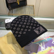 Louis Vuitton LV Monogram Beanie Hat In Black