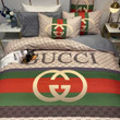 Gucci GG Interlocking And Web Detail Bedding Set On Beige