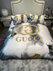 Gucci Interlocking Logo Faded Monogram Pattern Bedding Set