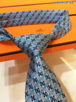 Hermes Saint- Horone Neck Tie Cravatta In Gray