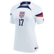 USA National Team FIFA World Cup Qatar 2022 Patch Jordan Pefok #17 Home Women Jersey