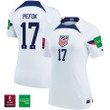 USA National Team FIFA World Cup Qatar 2022 Patch Jordan Pefok #17 Home Women Jersey