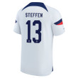 USA National Team FIFA World Cup Qatar 2022 Patch Zack Steffen #13 - Home Youth Jersey