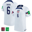 USA National Team FIFA World Cup Qatar 2022 Patch Gianluca Busio #6 - Home Youth Jersey