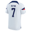 USA National Team FIFA World Cup Qatar 2022 Patch Giovanni Reyna #7 - Home Youth Jersey