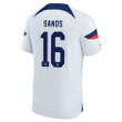 USA National Team FIFA World Cup Qatar 2022 Patch James Sands #16 - Home Youth Jersey