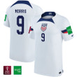 USA National Team FIFA World Cup Qatar 2022 Patch Jordan Morris #9 - Home Youth Jersey