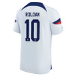 USA National Team 2022-23 Qatar World Cup Cristian Roldan #10 Home Men Jersey - White
