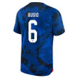 USA National Team FIFA World Cup Qatar 2022 Patch Gianluca Busio #6 Home Men Jersey
