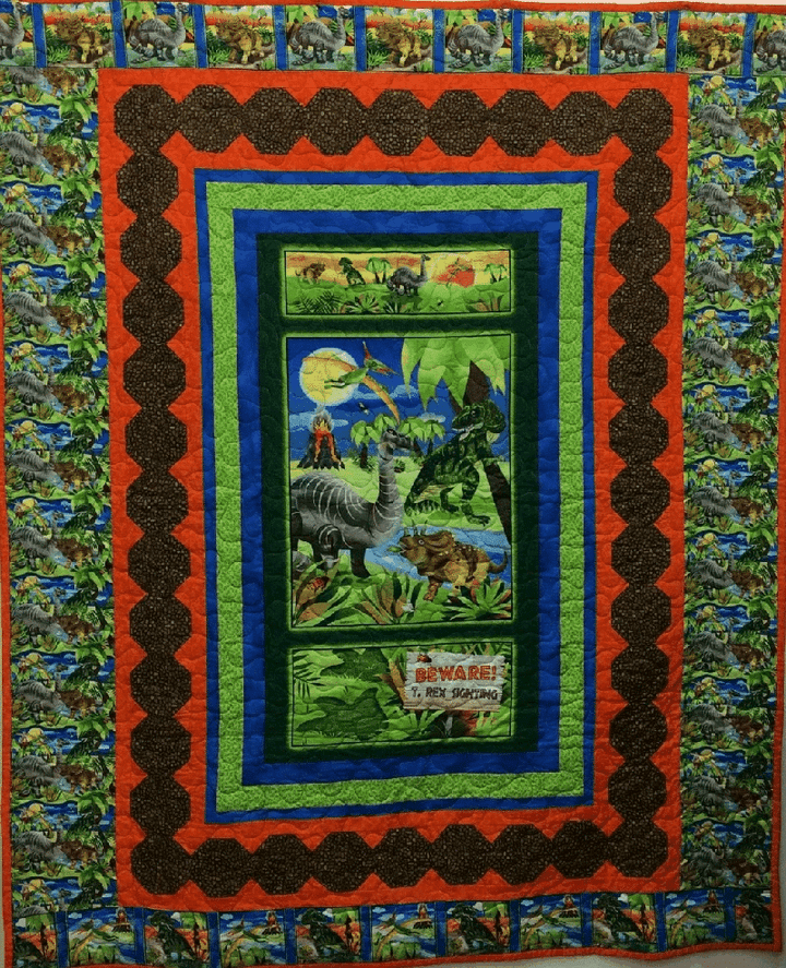 Dinosaur Quilt Blanket