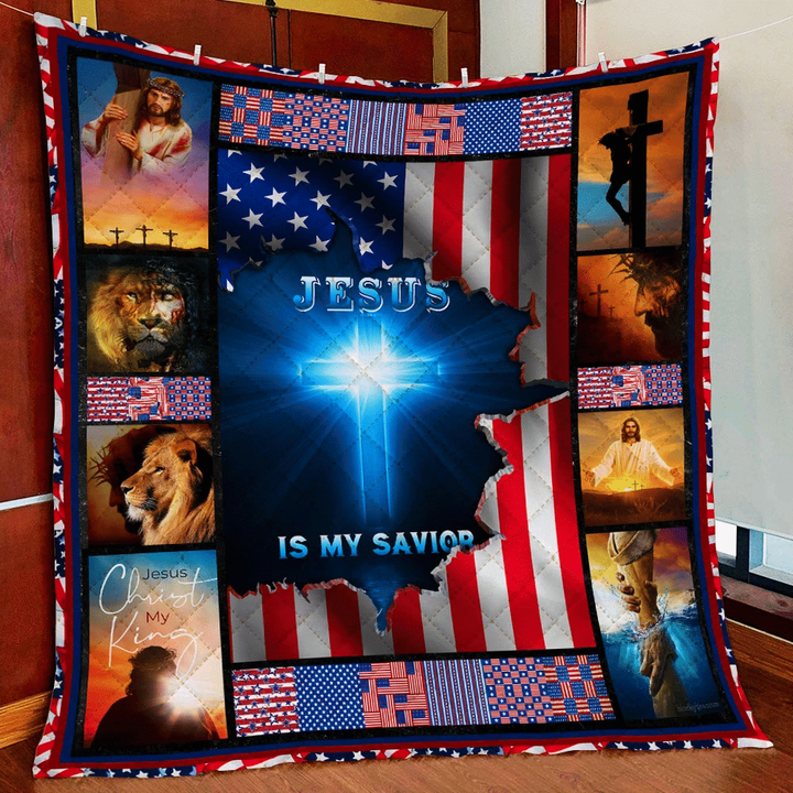 Jesus Is My Savior Quilt Blanket