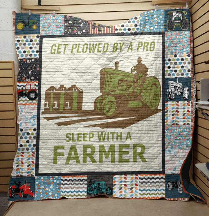 Get Plowed By A Pro Sleep With A Farmer Quilt Blanket Great Customized Blanket Gifts For Birthday Christmas Thanksgiving