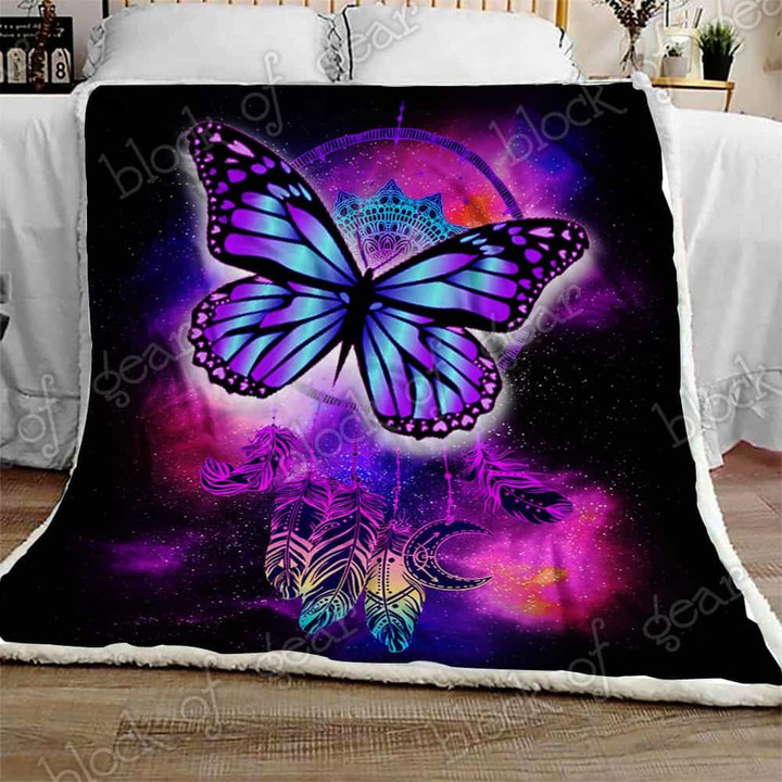 Galaxy Butterfly Sofa Throw Blanket Tt64