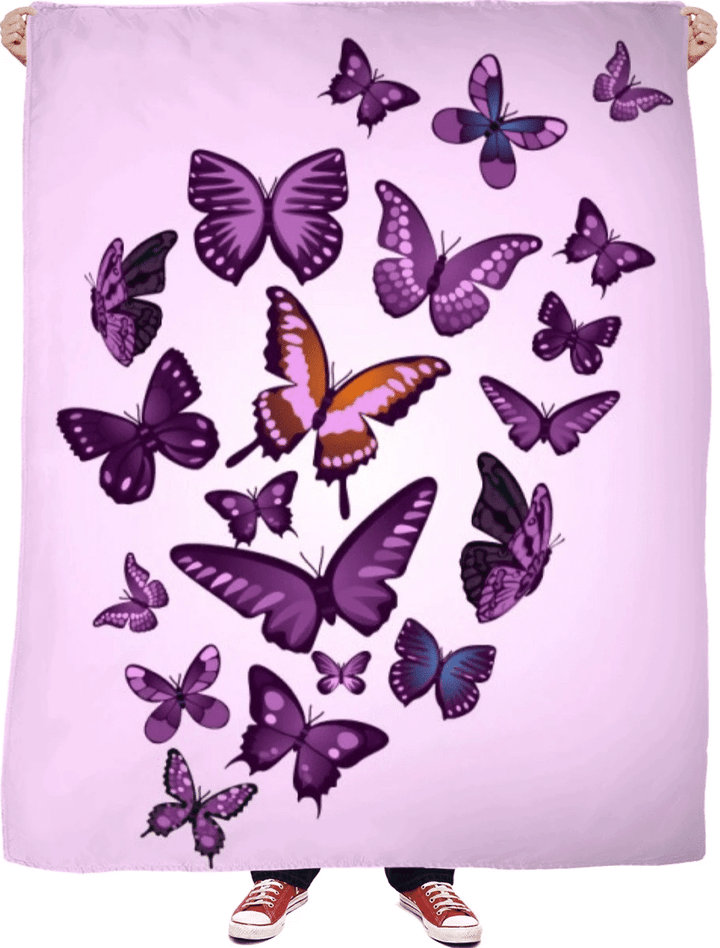 Beauty Of Butterflies Fleece Blanket