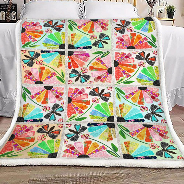 Butterfly Sherpa Fleece Blanket Kofm