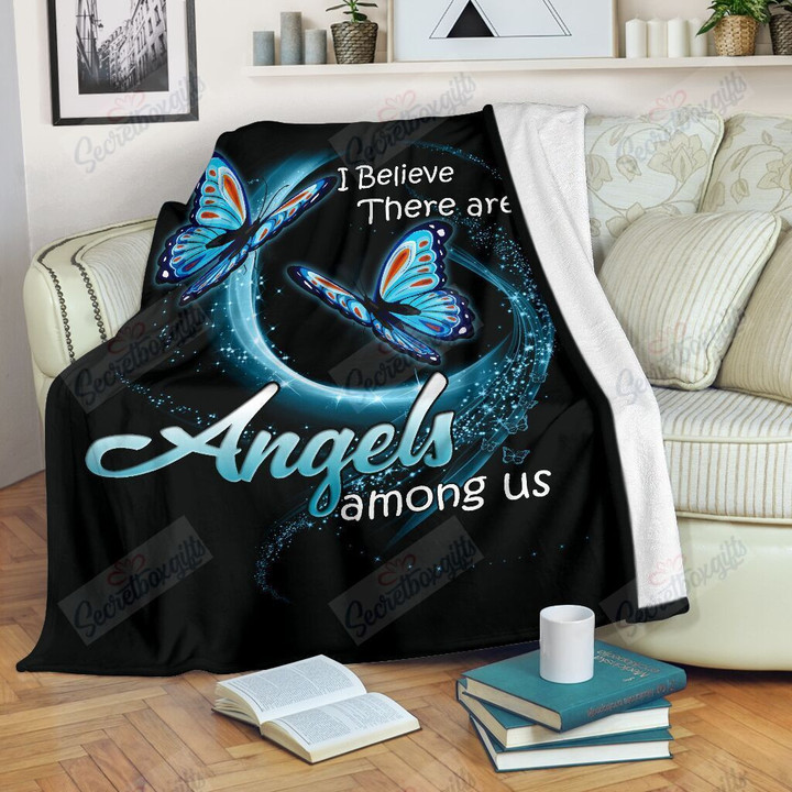 Butterfly Angels Fleece Blanket