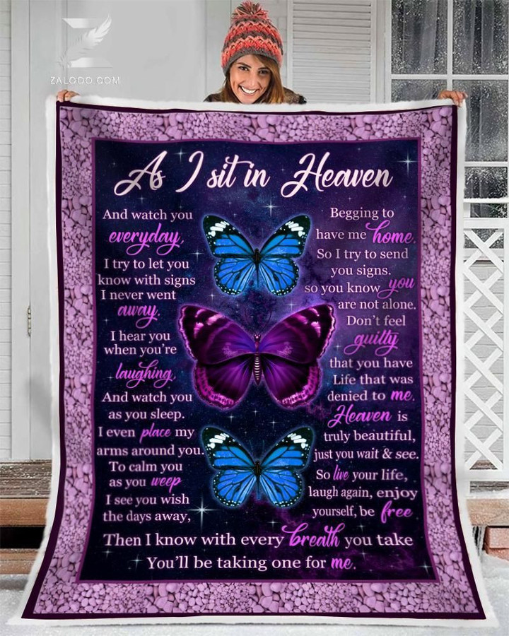 Teemodel - Blanket - Butterfly - As I Sit In Heaven (Purple)