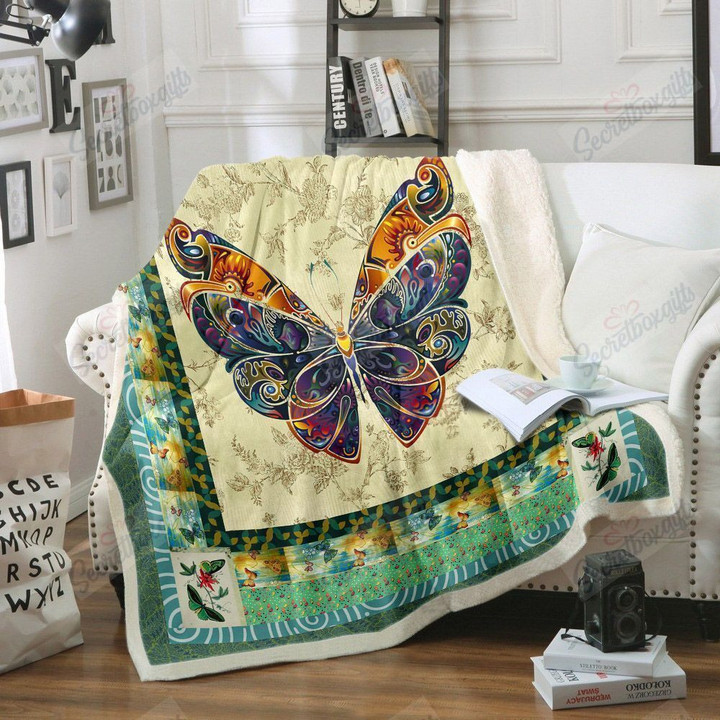 Beautiful Butterfly Fleece Blanket