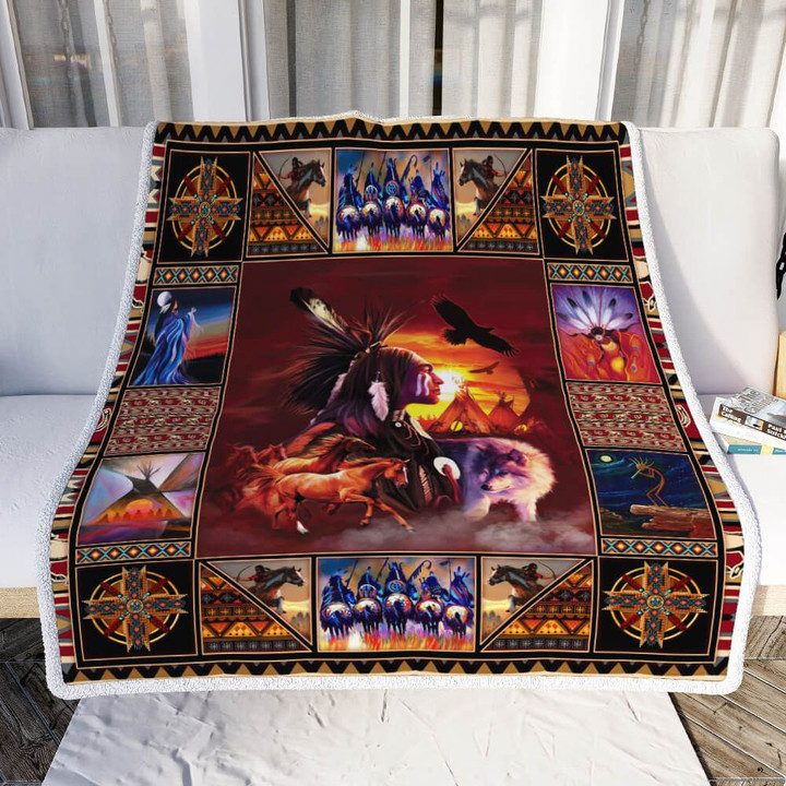 Beautiful Native American Sofa Throw Blanket