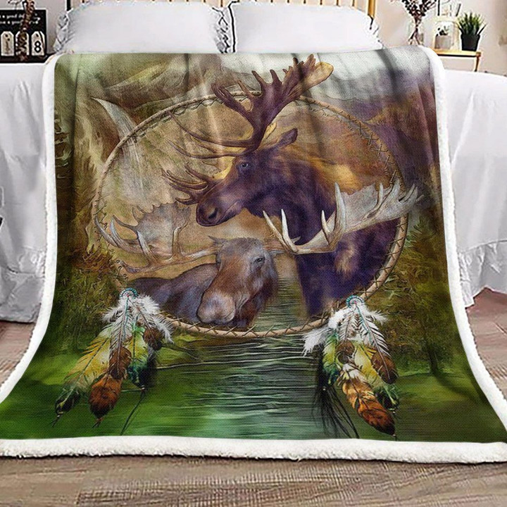 Moose Native Fleece Blanket