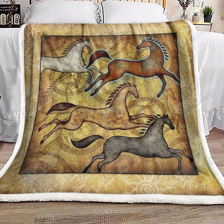 Horse Native Fleece Blanket
