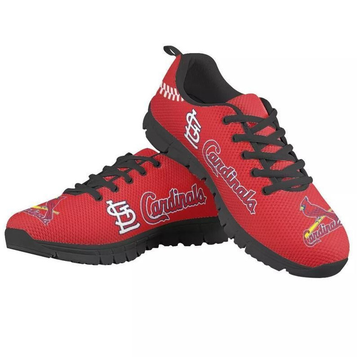 St. Louis Cardinals MLB Canvas Shoes gift for fan black Shoes Fly Sneakers