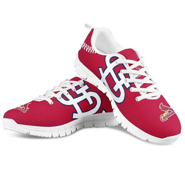 St. Louis Cardinals MLB Canvas Shoes gift for fan white Shoes Fly Sneakers