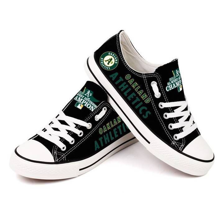 Oakland Athletics MLB Baseball 6 Gift For Fans Low Top Custom Canvas Shoes