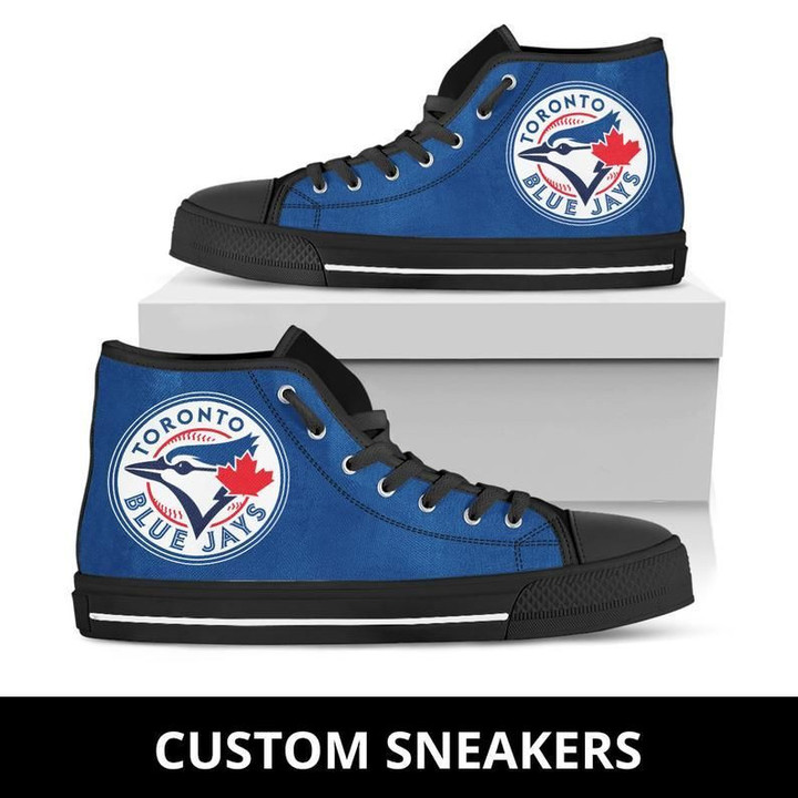 Toronto Blue Jays MLB Baseball Custom Canvas High Top Shoes