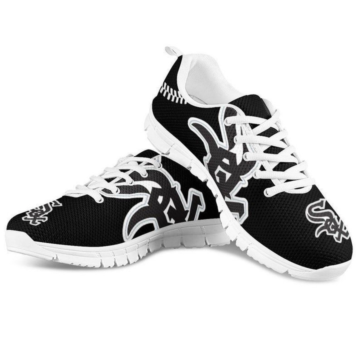 Chicago White Sox MLB Canvas Shoes gift for fan white Shoes Fly Sneakers