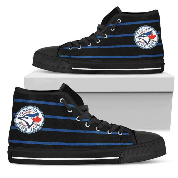 Toronto Blue Jays MLB Baseball 3 Custom Canvas High Top Shoes