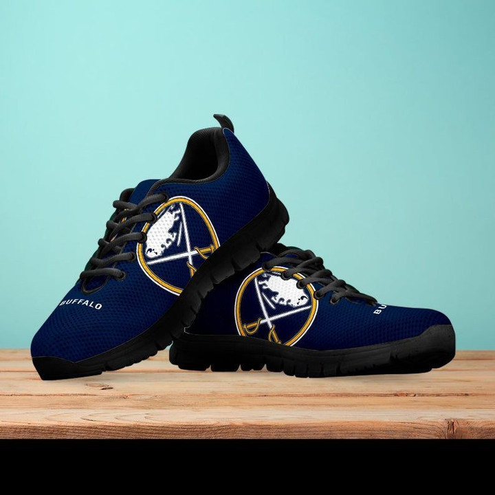 Buffalo Sabres mlb Canvas Shoes gift for fan black Shoes Fly Sneakers