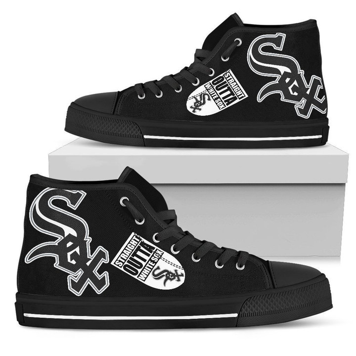 Straight Outta Chicago White Sox MLB High Top Shoes