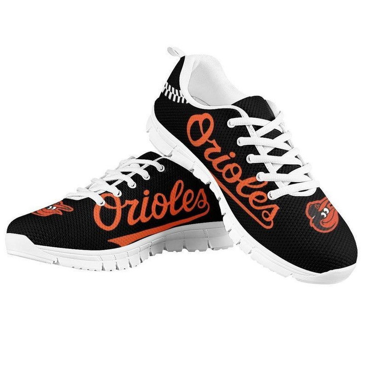 Baltimore Orioles MLB Canvas Shoes gift for fan white Shoes Fly Sneakers