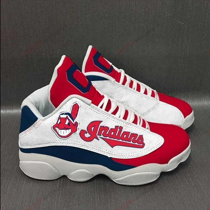 Cleveland Indians MLB teams big logo sneaker gift For Lover JD13 Shoes