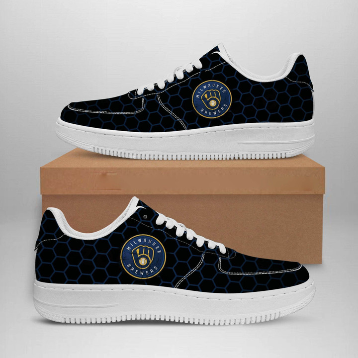 Milwaukee Brewers MLB AF1 Human Race Sneakers Running Shoes