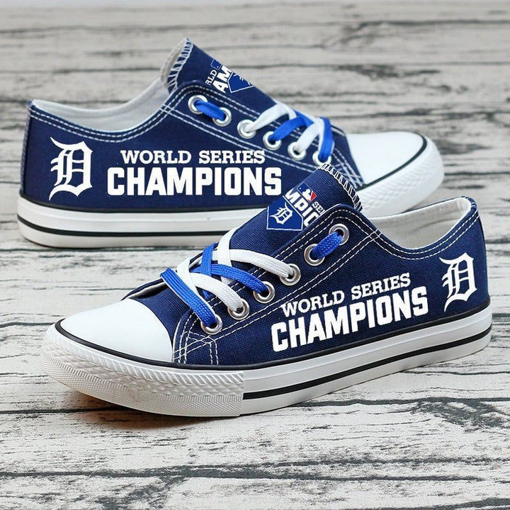 Detroit Tigers MLB Baseball 3 Gift For Fans Low Top Custom Canvas Shoes