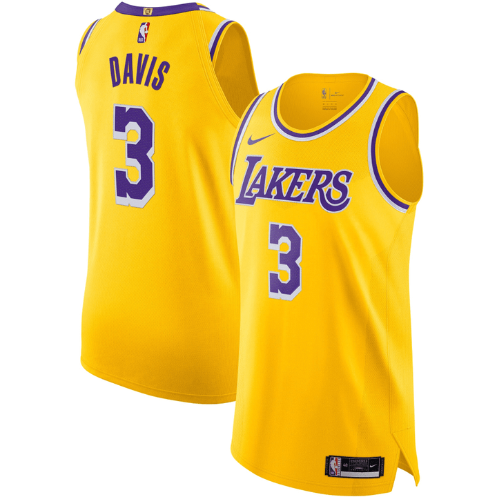Anthony Davis Los Angeles Lakers 2020/21 Jersey - Icon Edition - Gold Jersey
