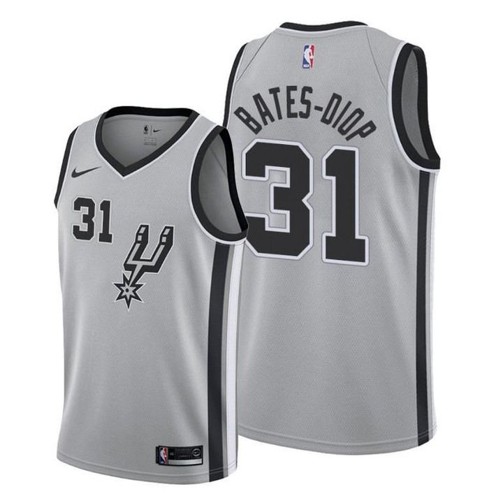 San Antonio Spurs #31 Keita Bates-Diop Black 2021-22 Icon Edition Jersey - Men Jersey