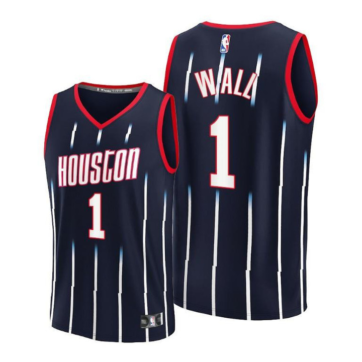 Houston Rockets John Wall #1 Navy NBA75th City Edition 2021-22 Jersey - Men