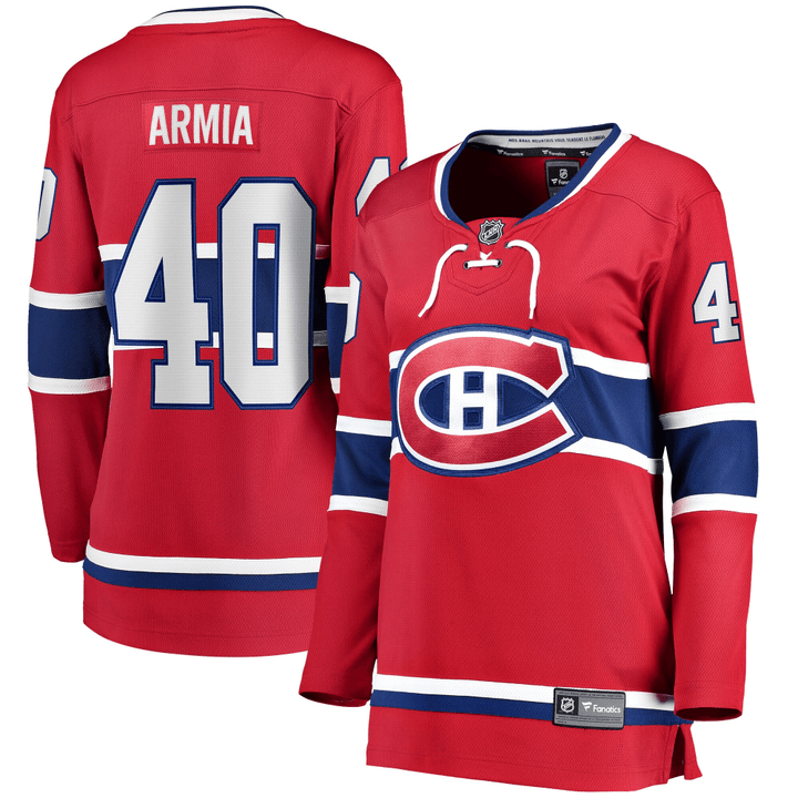 Women's Joel Armia Red Montreal Canadiens Home Breakaway Player Jersey Jersey