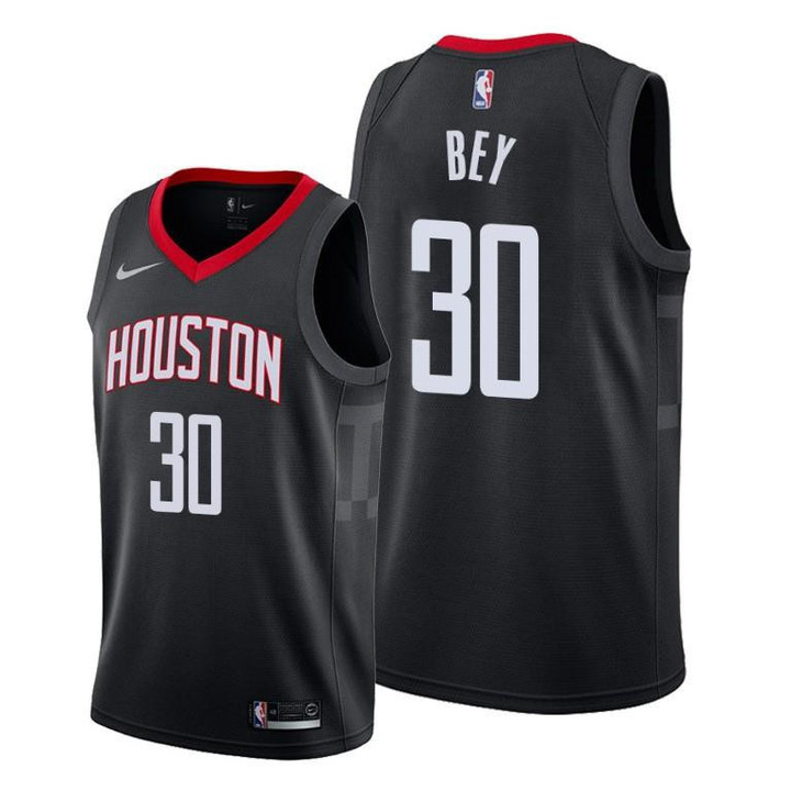 Houston Rockets #30 Tyler Bey Black 2021-22 Statement Edition Jersey - Men Jersey